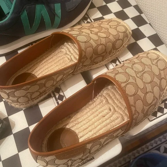 Coach Tan and Brown Slip-On Loafers - Picture 2 of 3